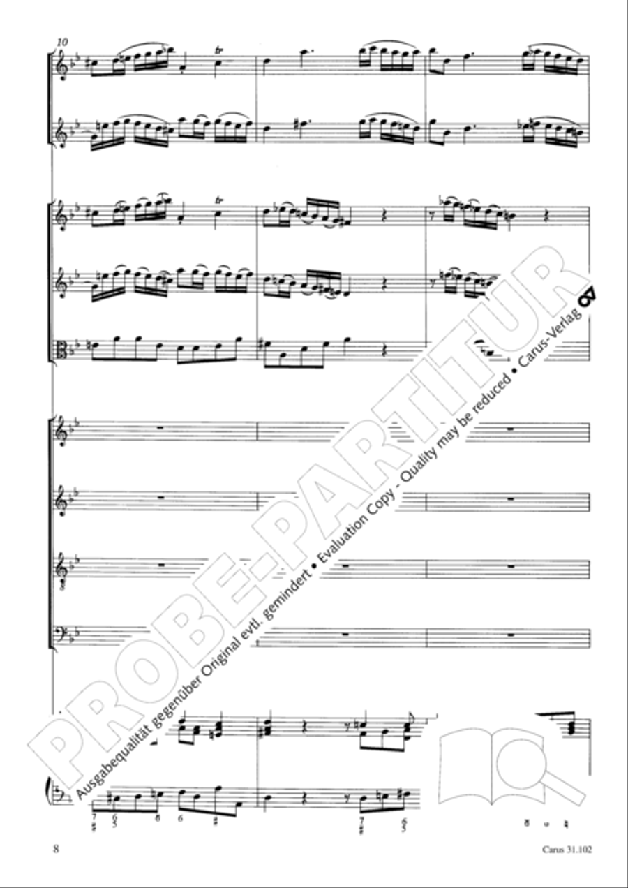 Lord God, your eyes are seeing truth in trusting (Herr, deine Augen sehen nach dem Glauben) ATB scores gallery preview page 9