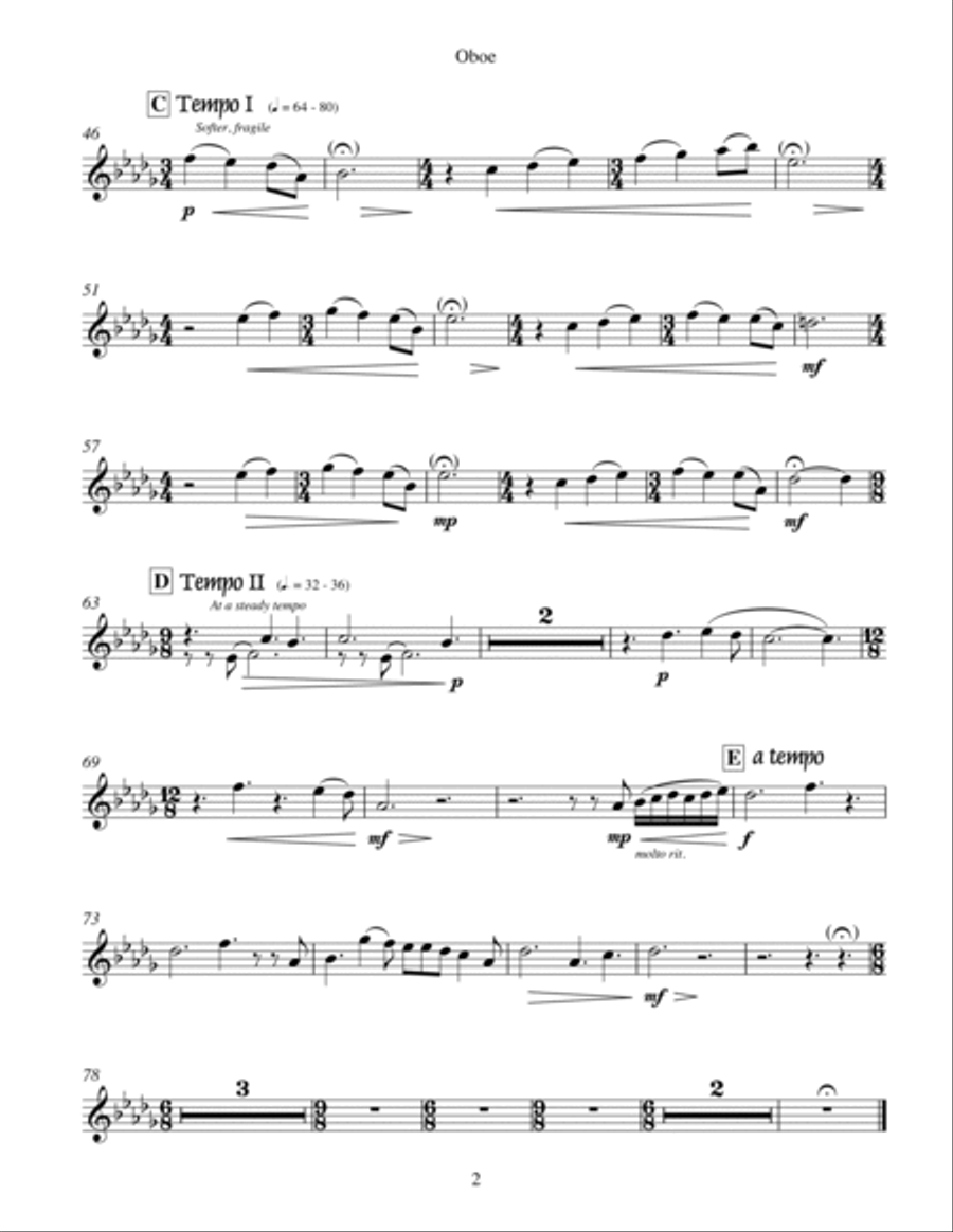 Embers (for Wind Ensemble) Concert Band scores gallery preview page 6