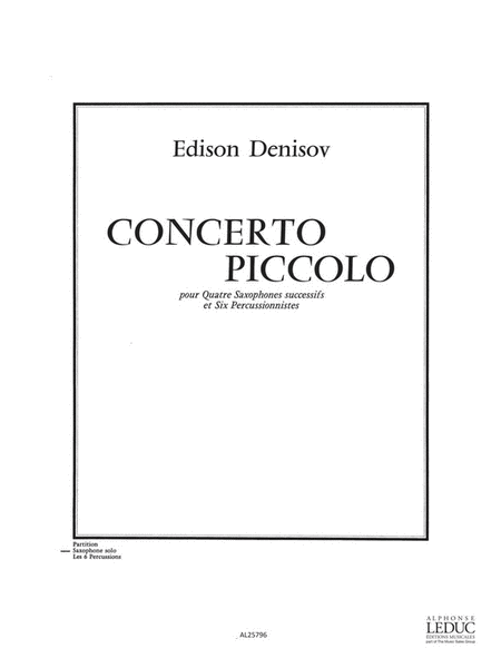 Concerto Piccolo (saxophone & Percussion)