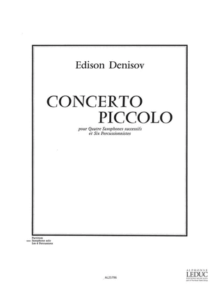 Concerto Piccolo (saxophone & Percussion)