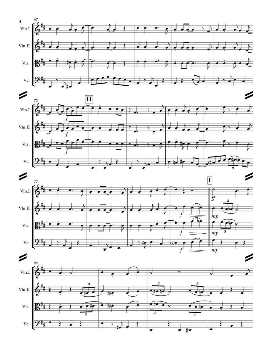 A Holly Jolly Christmas String Quartet scores gallery preview page 5