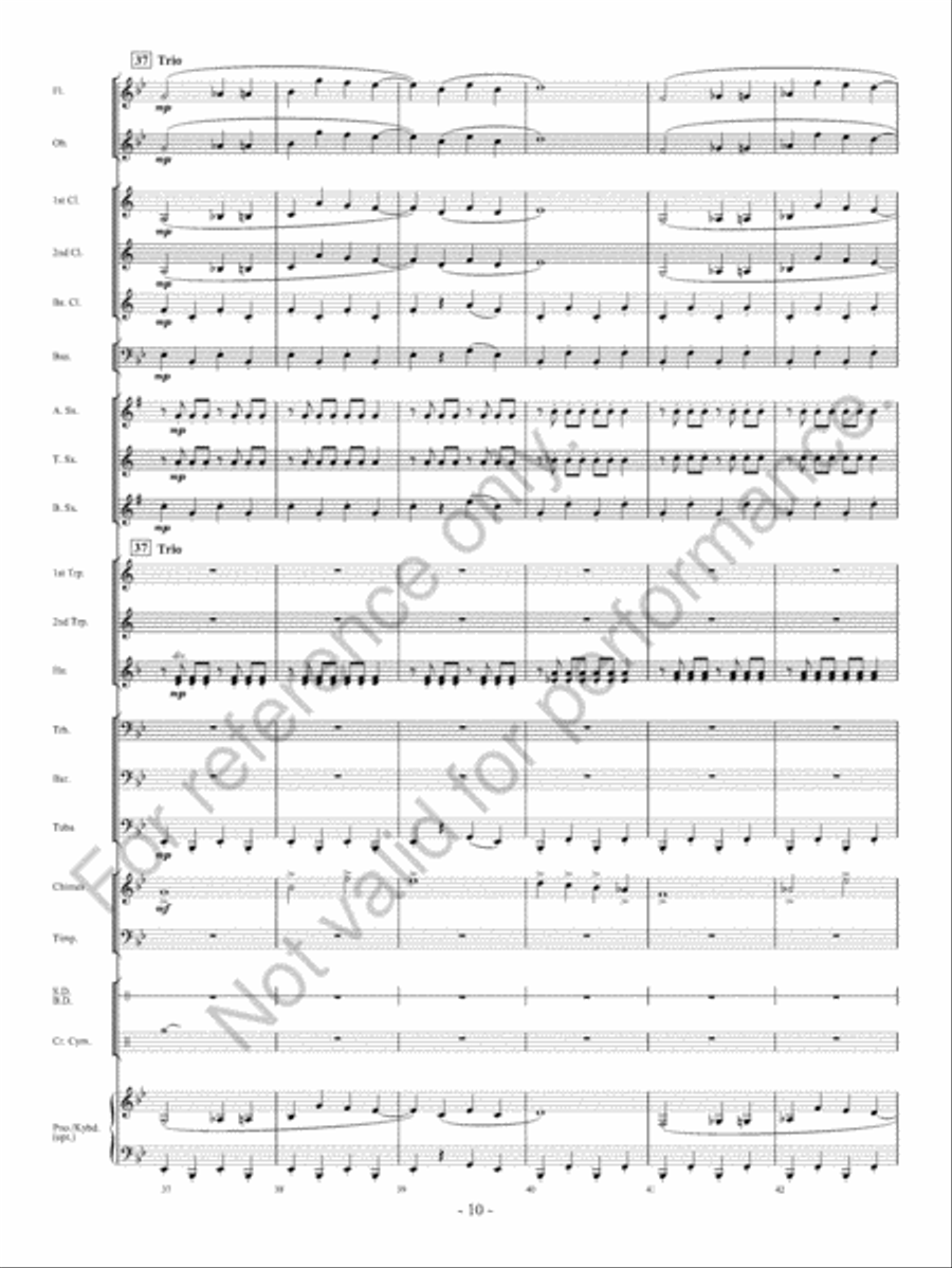 Chimes Of Freedom Chimes Of Freedom Concert Band scores gallery preview page 11
