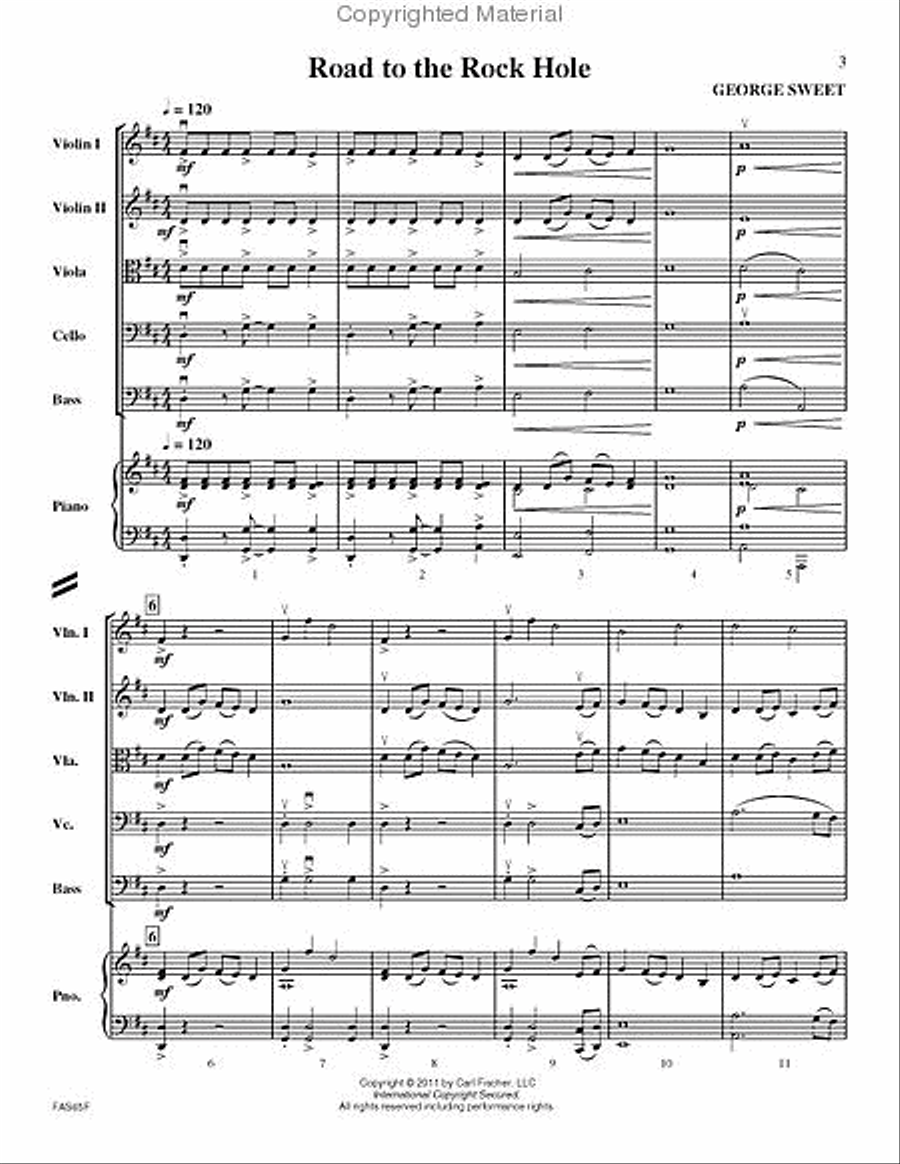 Road to the Rock Hole String Orchestra scores gallery preview page 2