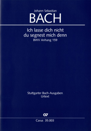 Book cover for Lord, do not depart until I am blessed (Ich lasse dich nicht, du segnest mich denn)