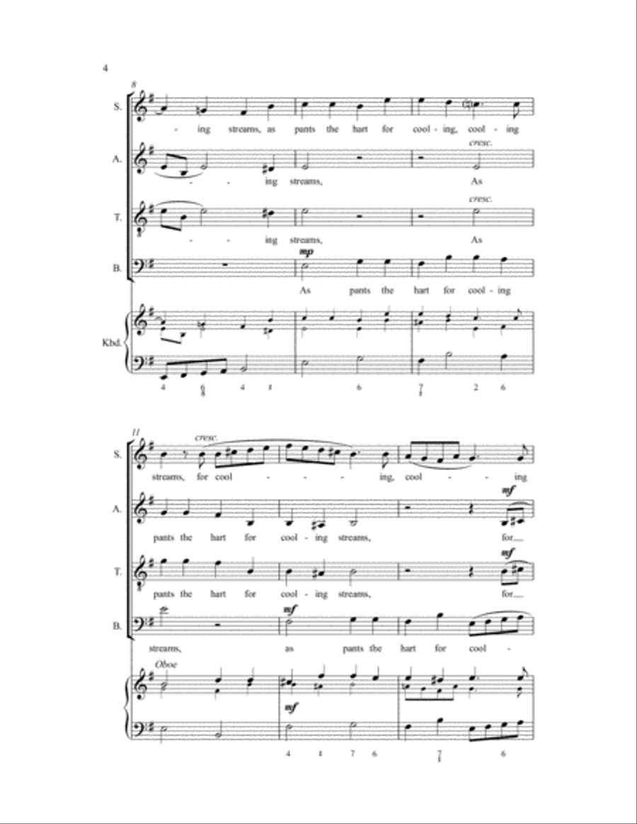 As Pants the Hart As Pants the Hart 4-Part scores gallery preview page 3
