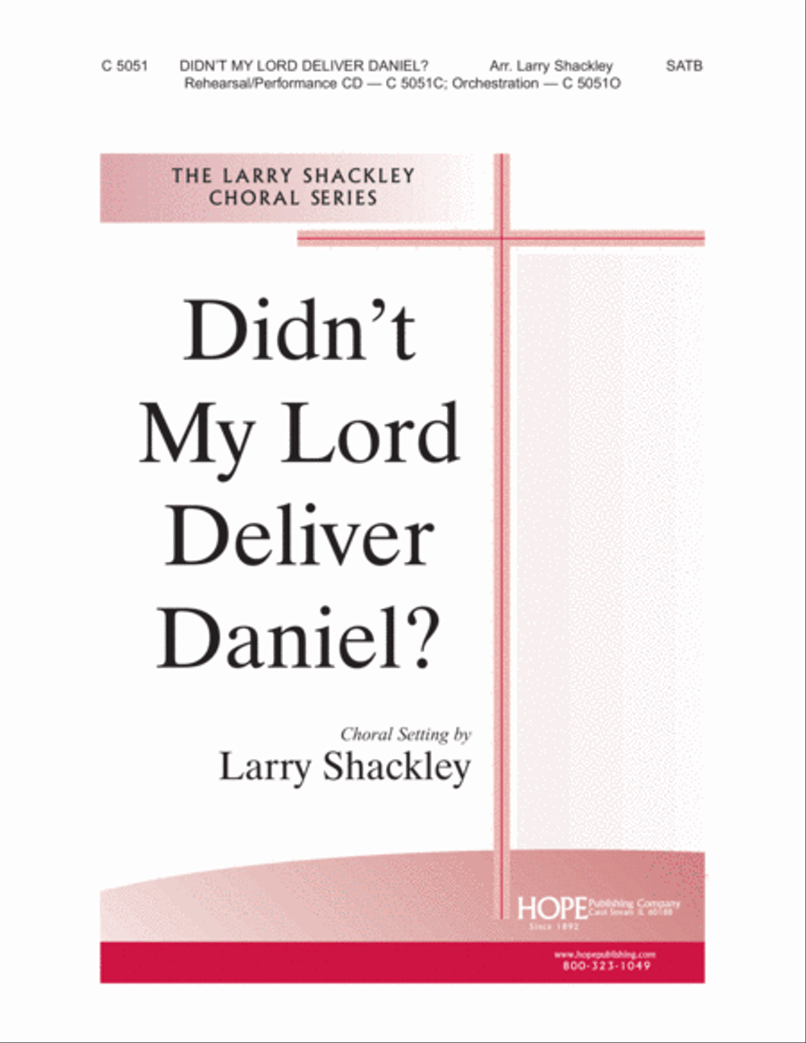 Didn't My Lord Deliver Daniel? Choir scores gallery preview page 1