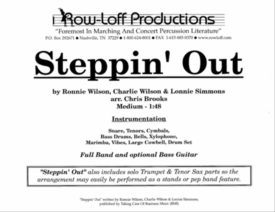 Steppin' Out w/Tutor Tracks Pep Band scores gallery preview page 2