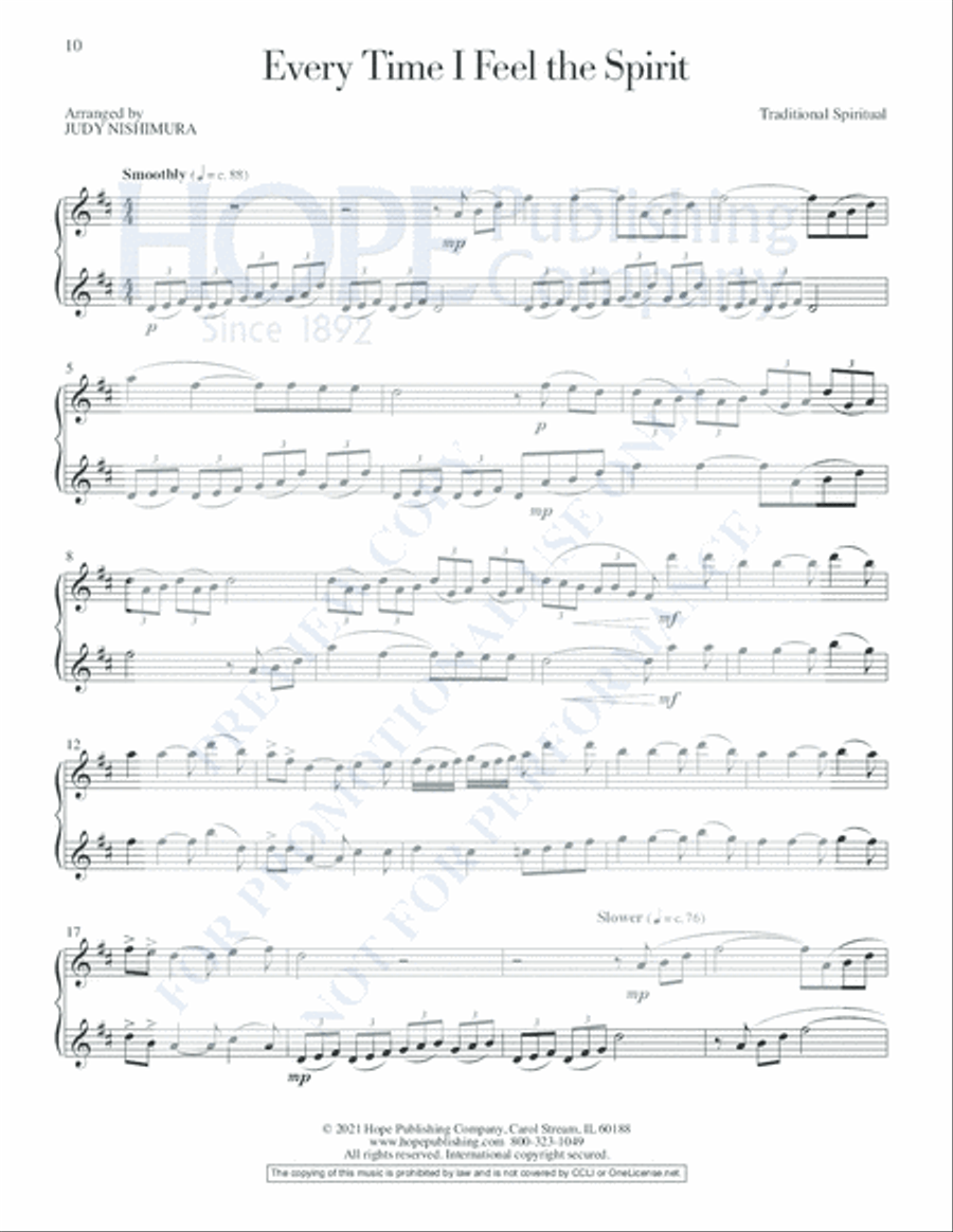 Soaring Spirits Flute Duet scores gallery preview page 15