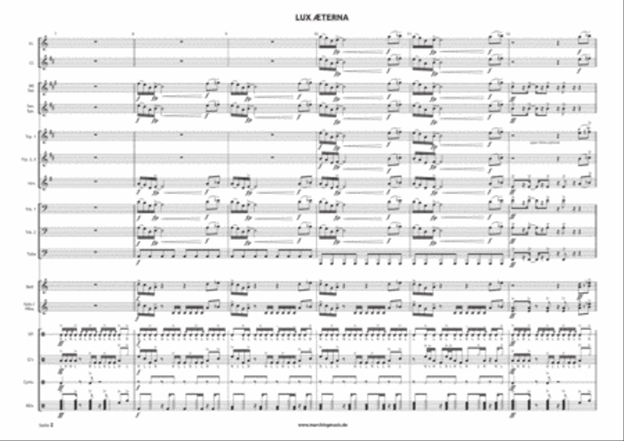 Lux Æterna Lux Æterna Marching Band scores gallery preview page 2