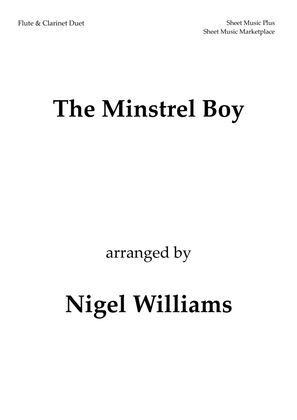 Book cover for The Minstrel Boy, for Flute and Clarinet Duet