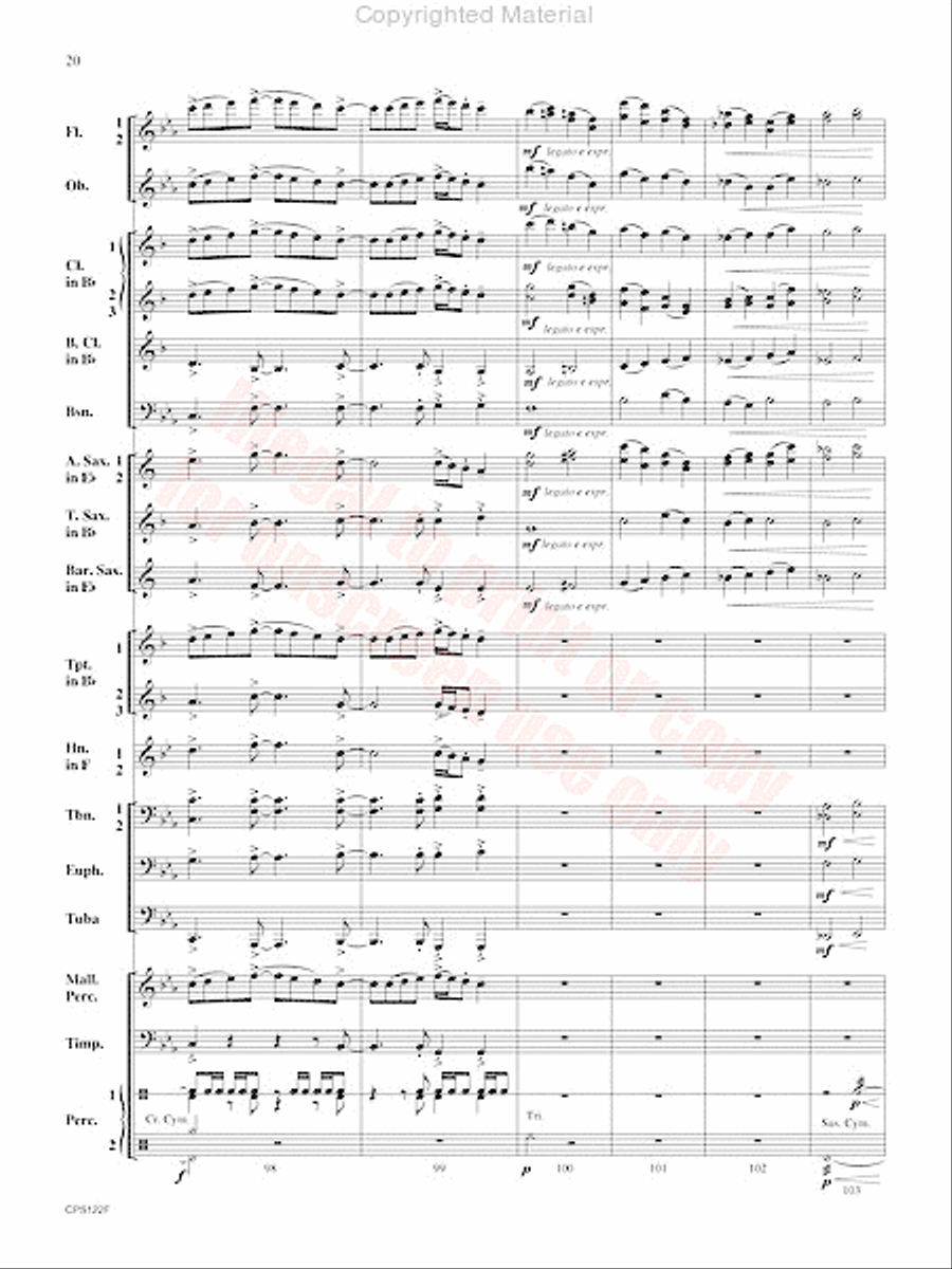 Escape the Lost City Concert Band scores gallery preview page 21