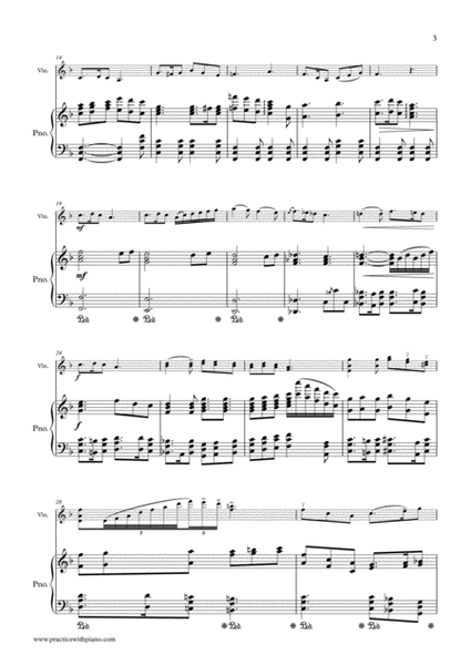 Silent Night, for violin and piano image number null