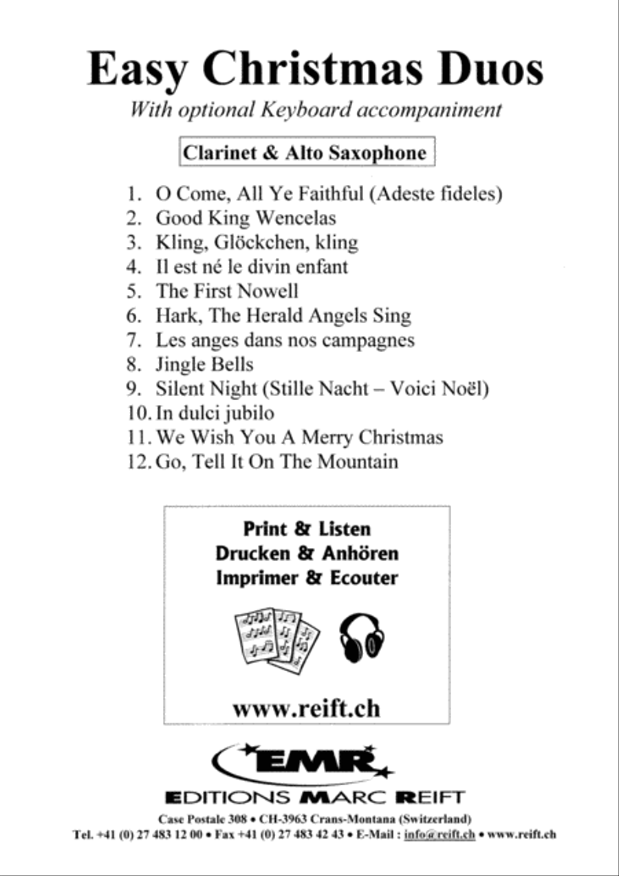 Easy Christmas Duos Woodwind Ensemble scores gallery preview page 7