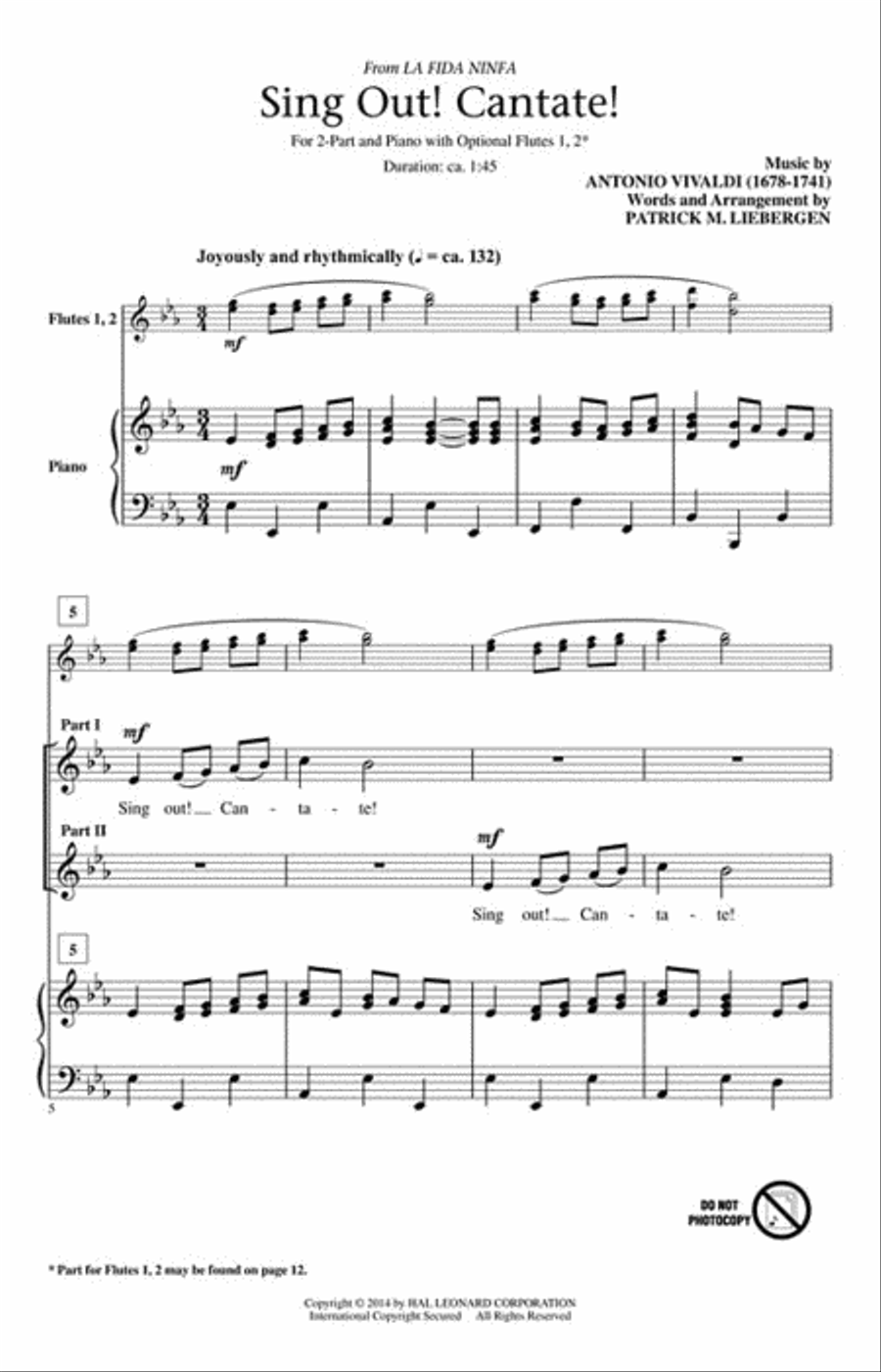 Sing Out! Cantate! Choir scores gallery preview page 2