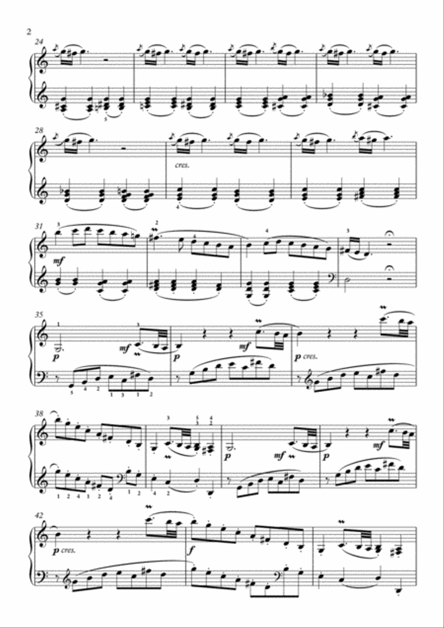 Scarlatti-Sonata in C-Major L.451 K.422(piano) Piano Solo scores gallery preview page 3