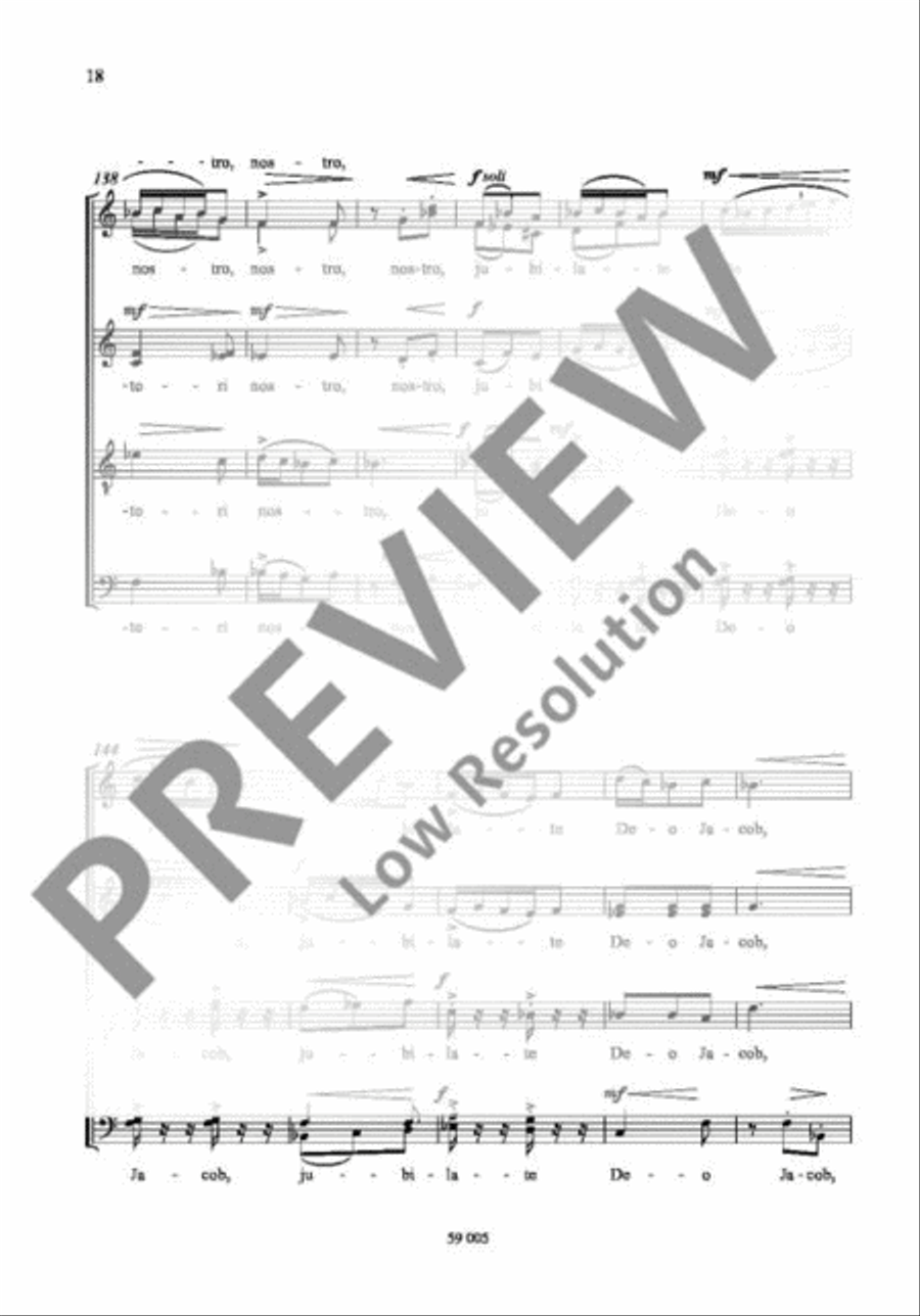 Exultate Deo SSAATTBB scores gallery preview page 19
