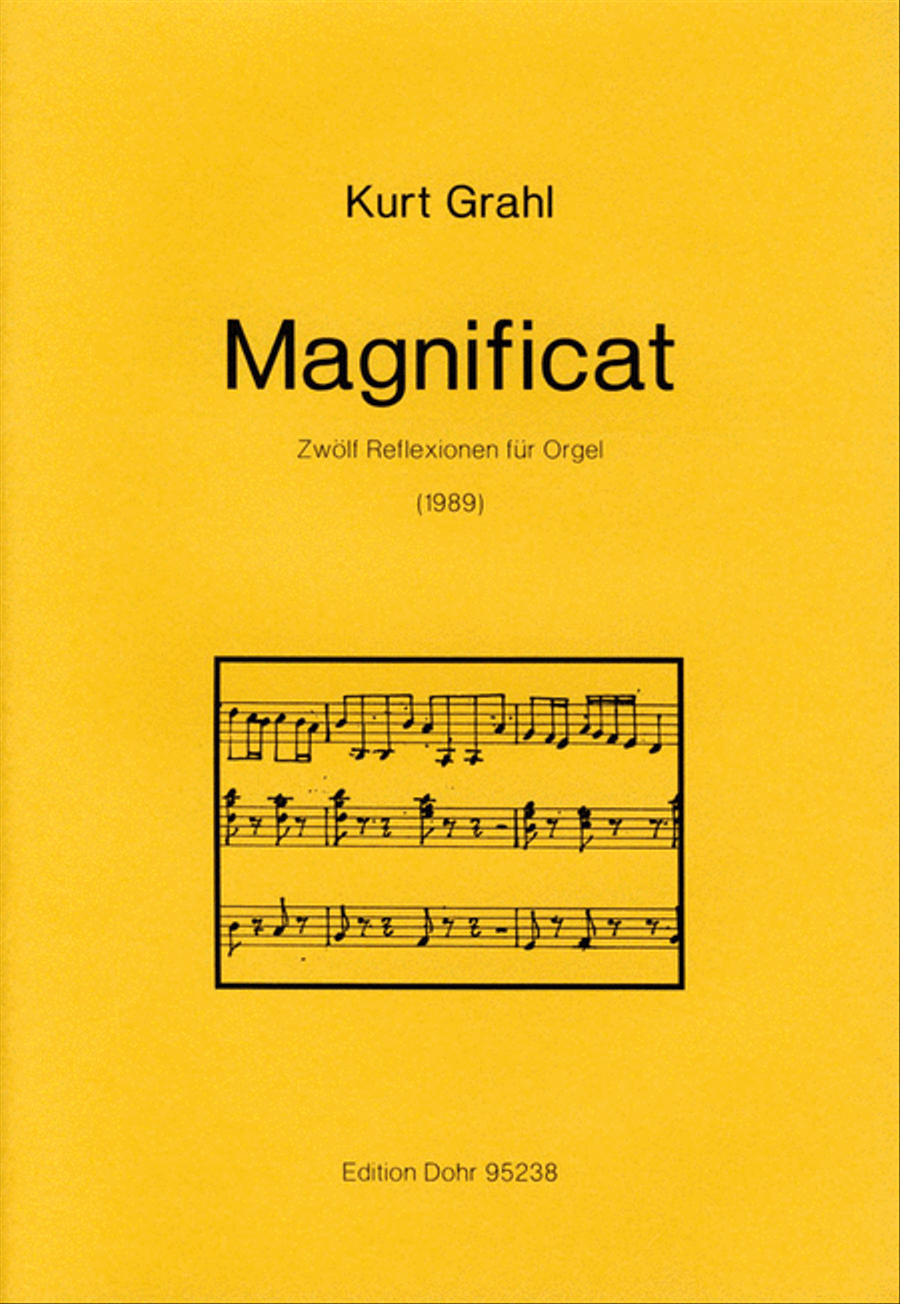 Magnificat (1989) -Zwölf Reflexionen über ein Thema aus der Kantate "Assumpta est Maria" von Georg Trexler-