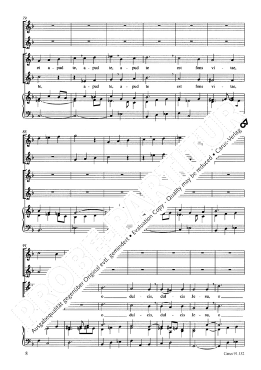 O dulcis Jesu 2-Part scores gallery preview page 9