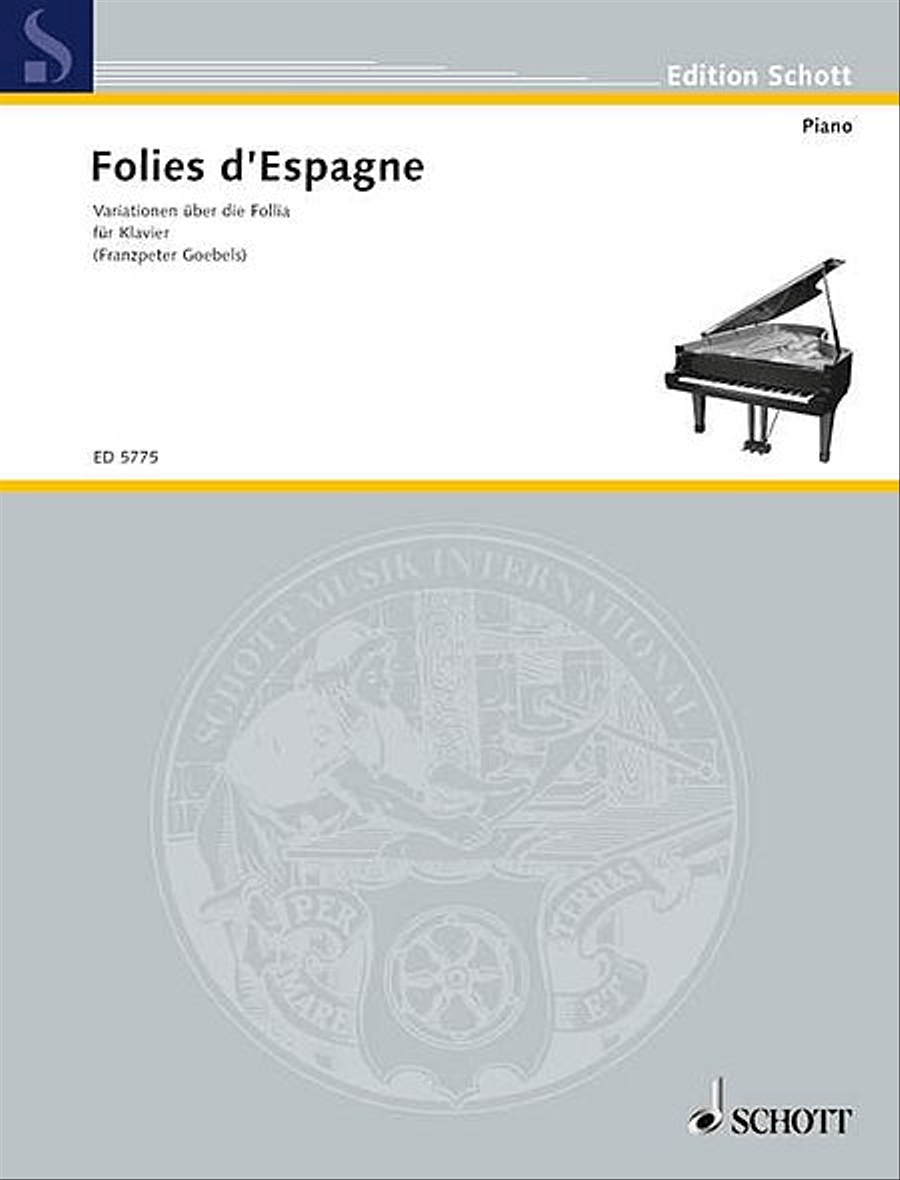 Folies D'espagne Piano Piano Solo scores gallery preview page 1