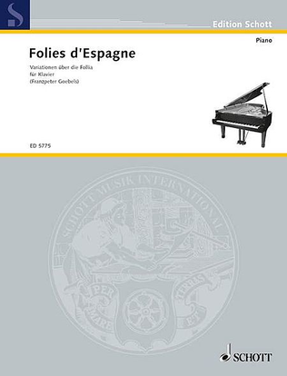 Book cover for Folies D'espagne Piano
