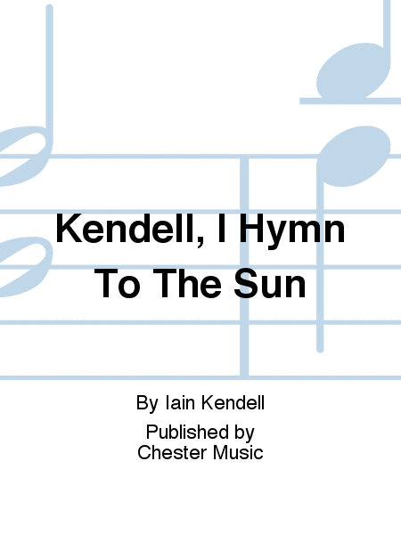 Hymn To The Sun Score And Parts