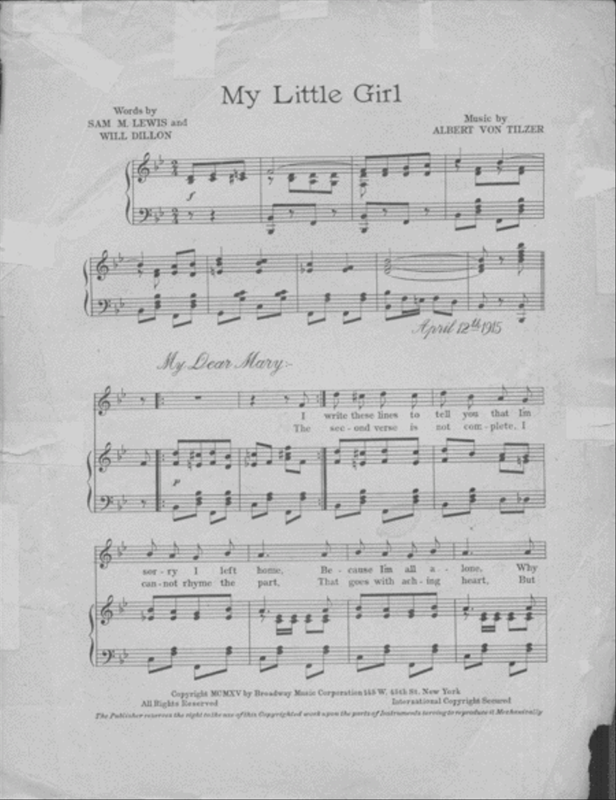 My Little Girl Voice scores gallery preview page 2