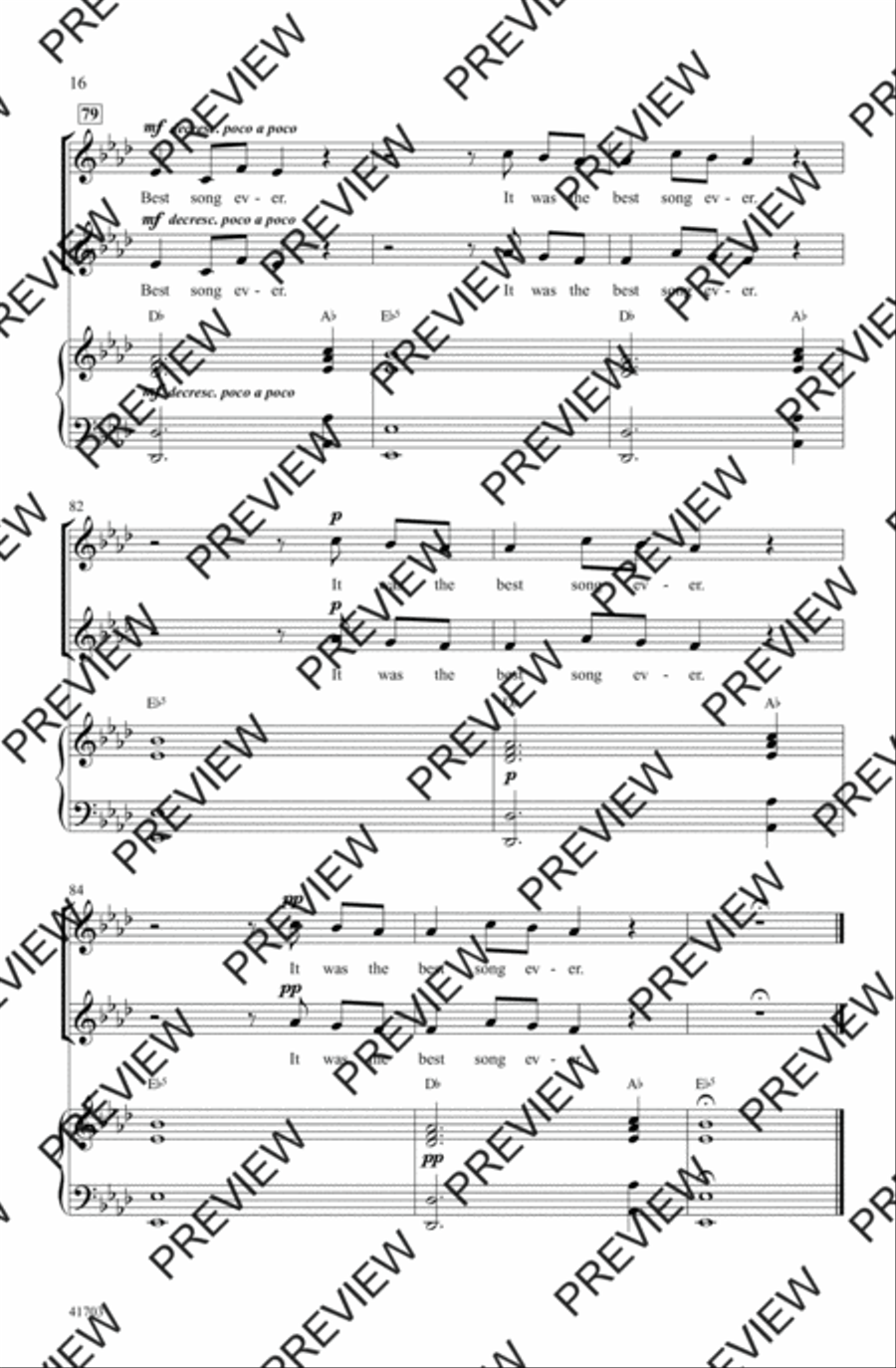 Best Song Ever Best Song Ever 2-Part scores gallery preview page 16