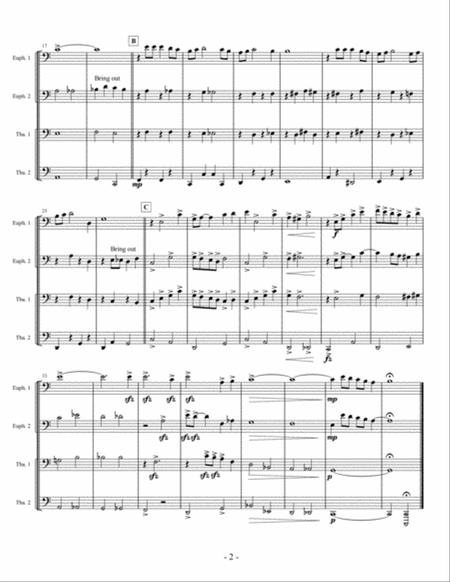 Have Yourself A Merry Little Christmas from MEET ME IN ST. LOUIS Brass Ensemble scores gallery preview page 2
