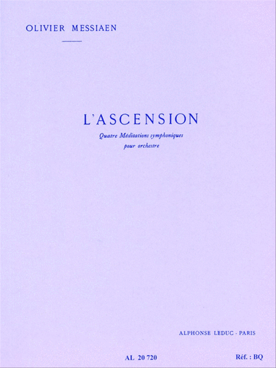 L'ascension, 4 Meditations Symphoniques (orchestra) Score scores gallery preview page 1