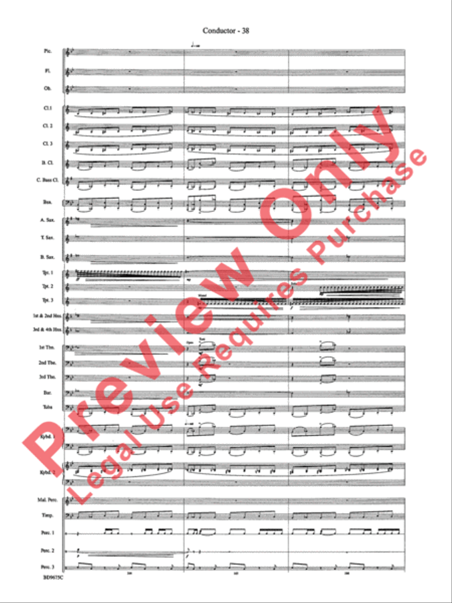 Twelve Seconds to the Moon Concert Band scores gallery preview page 41