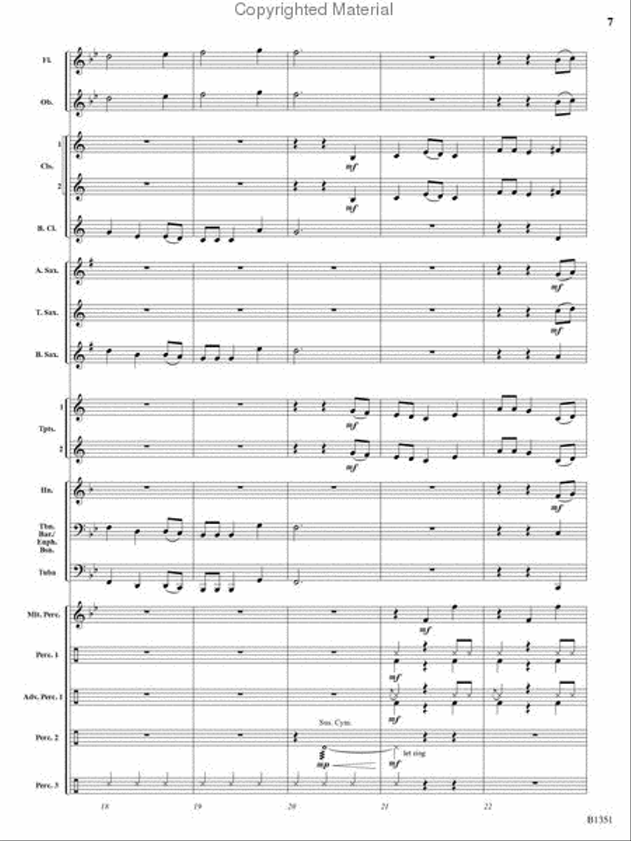 A Canterbury Christmas Concert Band scores gallery preview page 6
