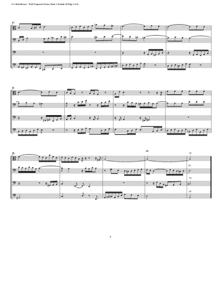 Prelude 18 from Well-Tempered Clavier, Book 1 (Trombone Quartet) image number null