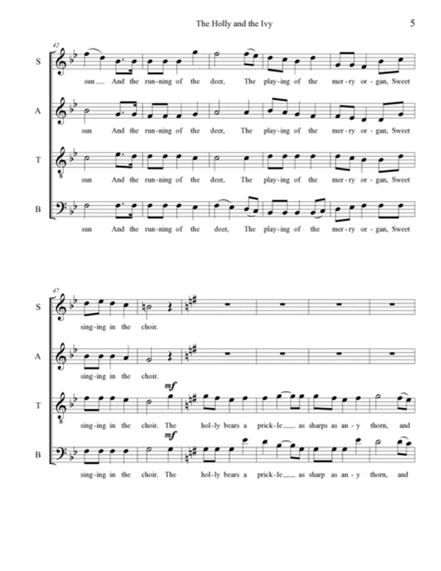 The Holly and the Ivy (for SATB choir, a cappella)