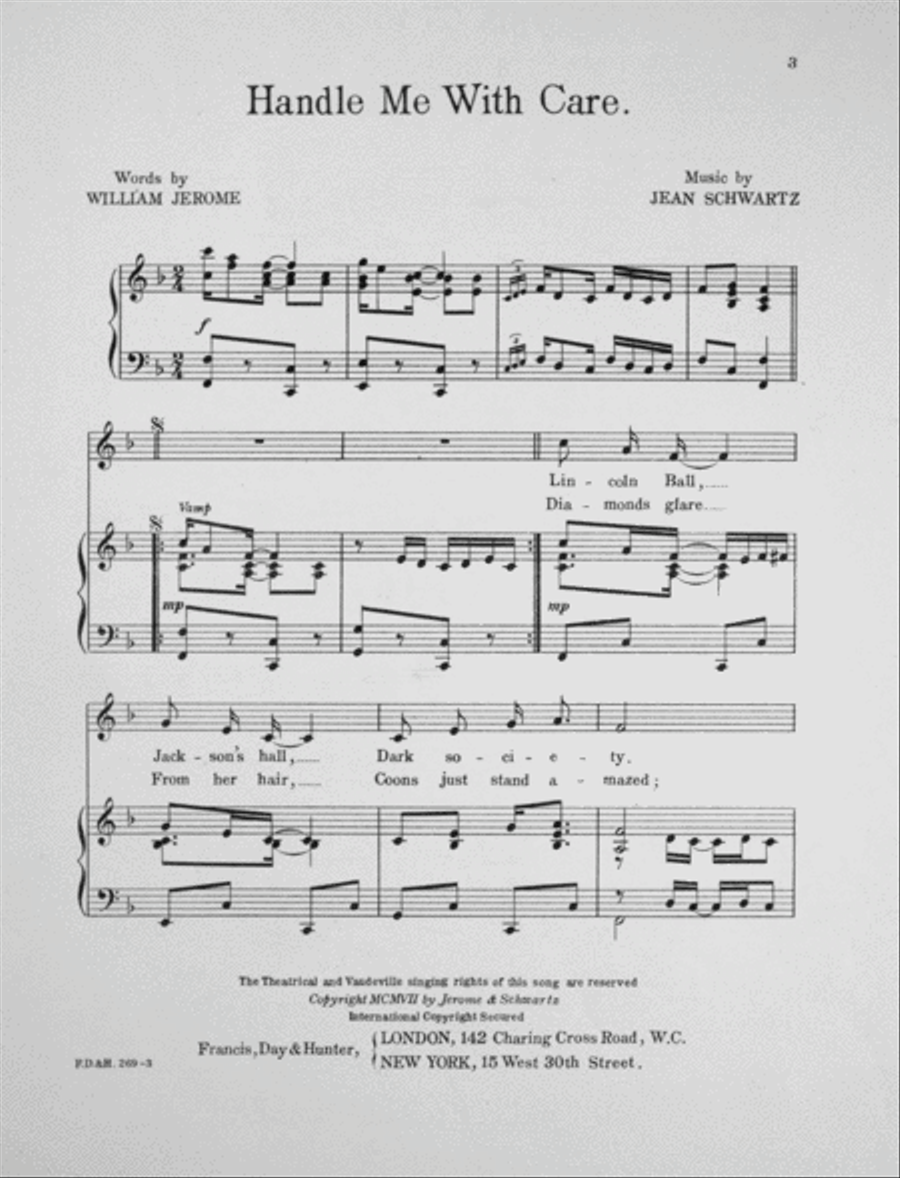Jerome and Schwartz's Handle Me With Care Voice scores gallery preview page 2