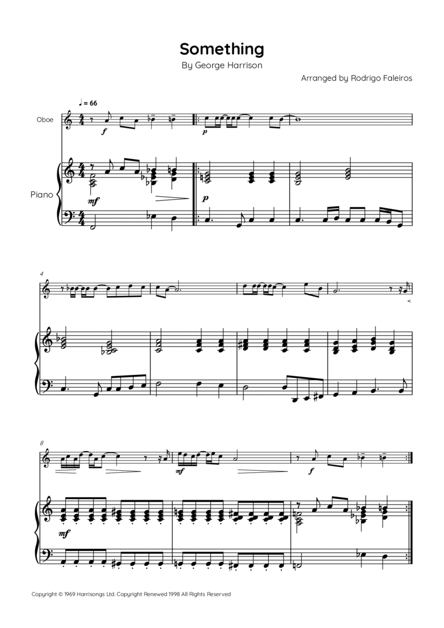 Something Something Piano scores gallery preview page 1