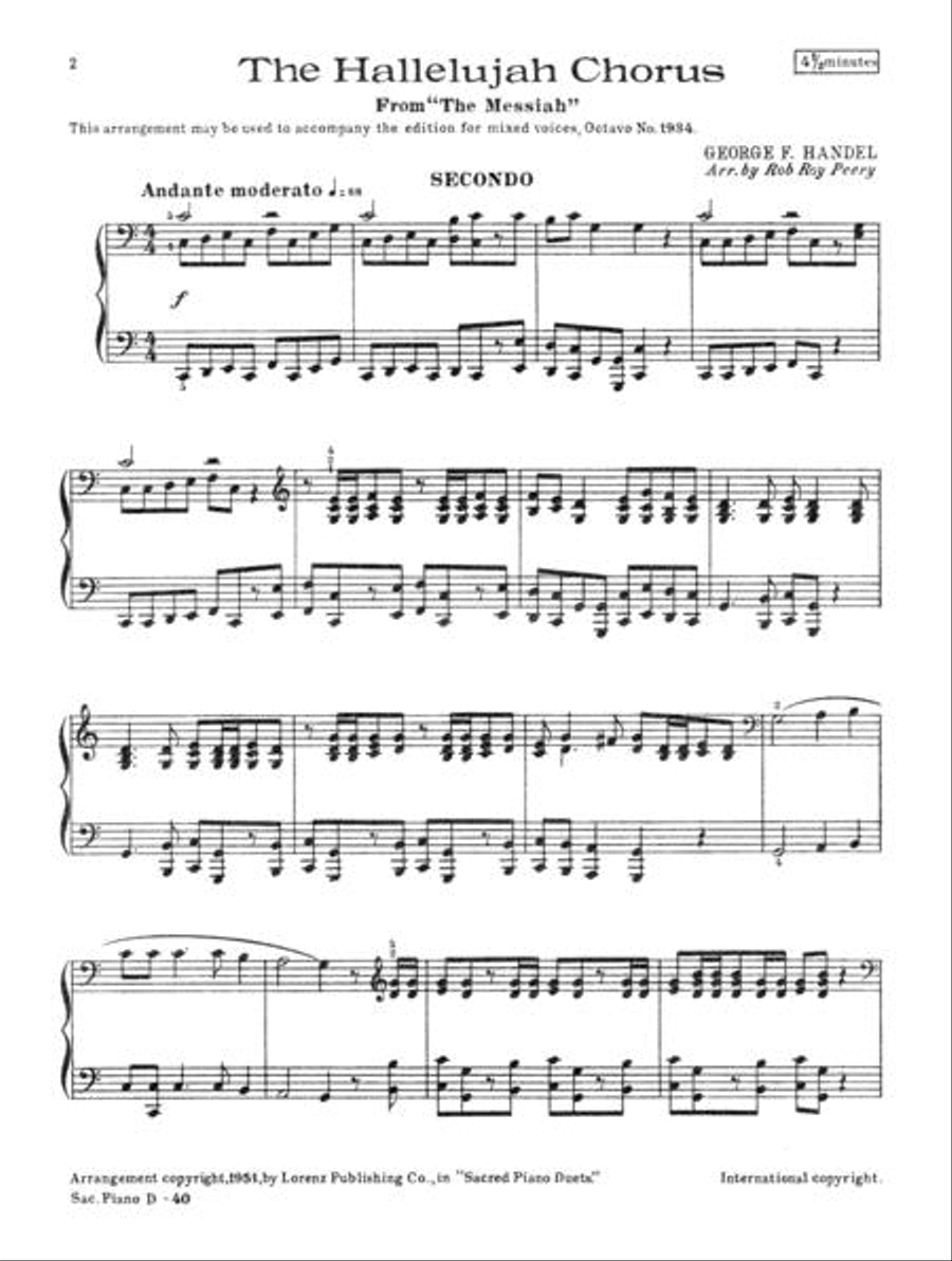 The Hallelujah Chorus Choir scores gallery preview page 2