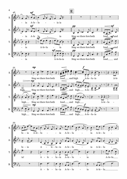 Alleluia! A new work is come on hand - SATB choir image number null