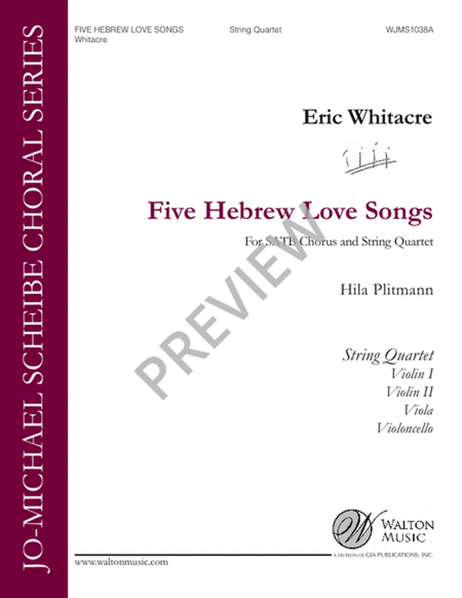 Five Hebrew Love Songs (String Parts) image number null
