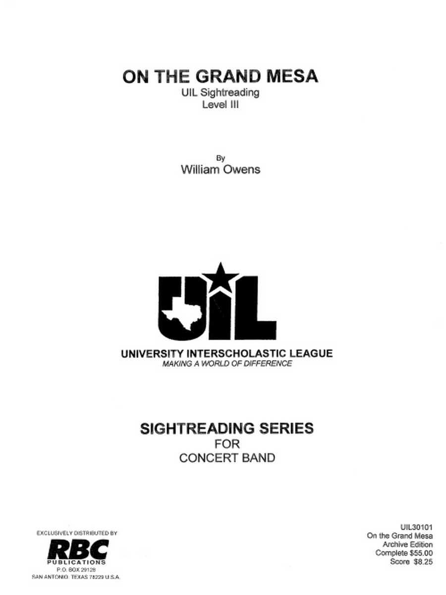 On The Grand Mesa Concert Band scores gallery preview page 1