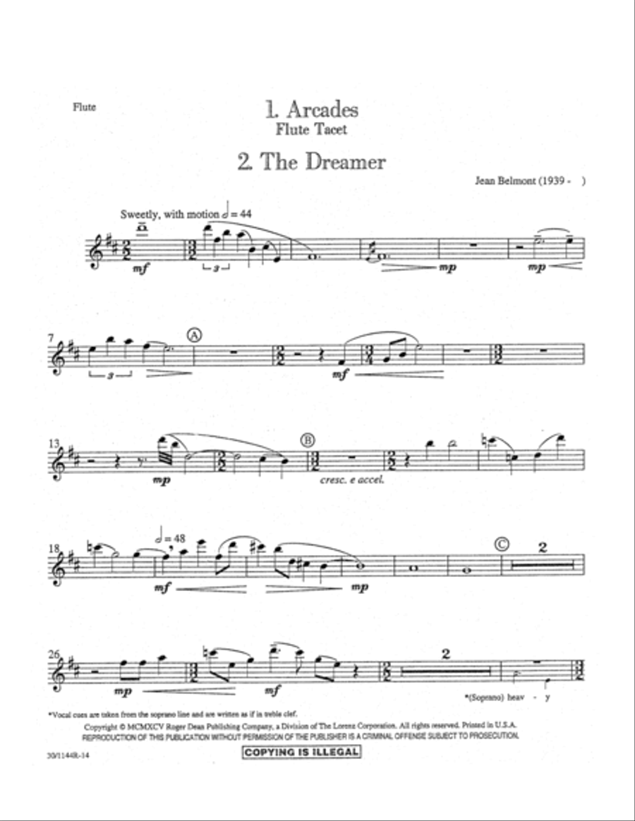 Invitations - Instrumental Parts Flute scores gallery preview page 4