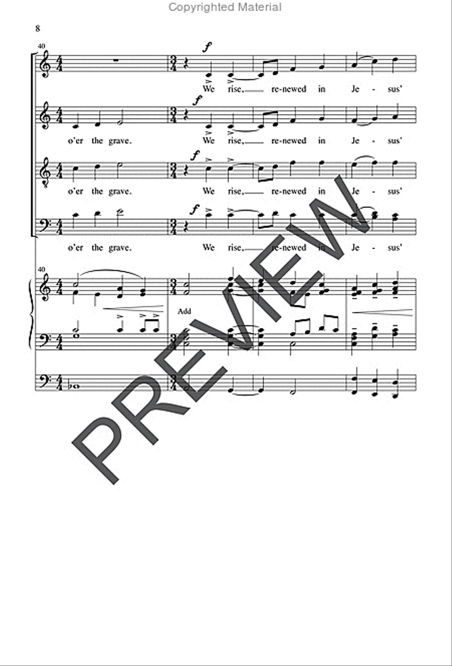 A Call to New Life Choir scores gallery preview page 8