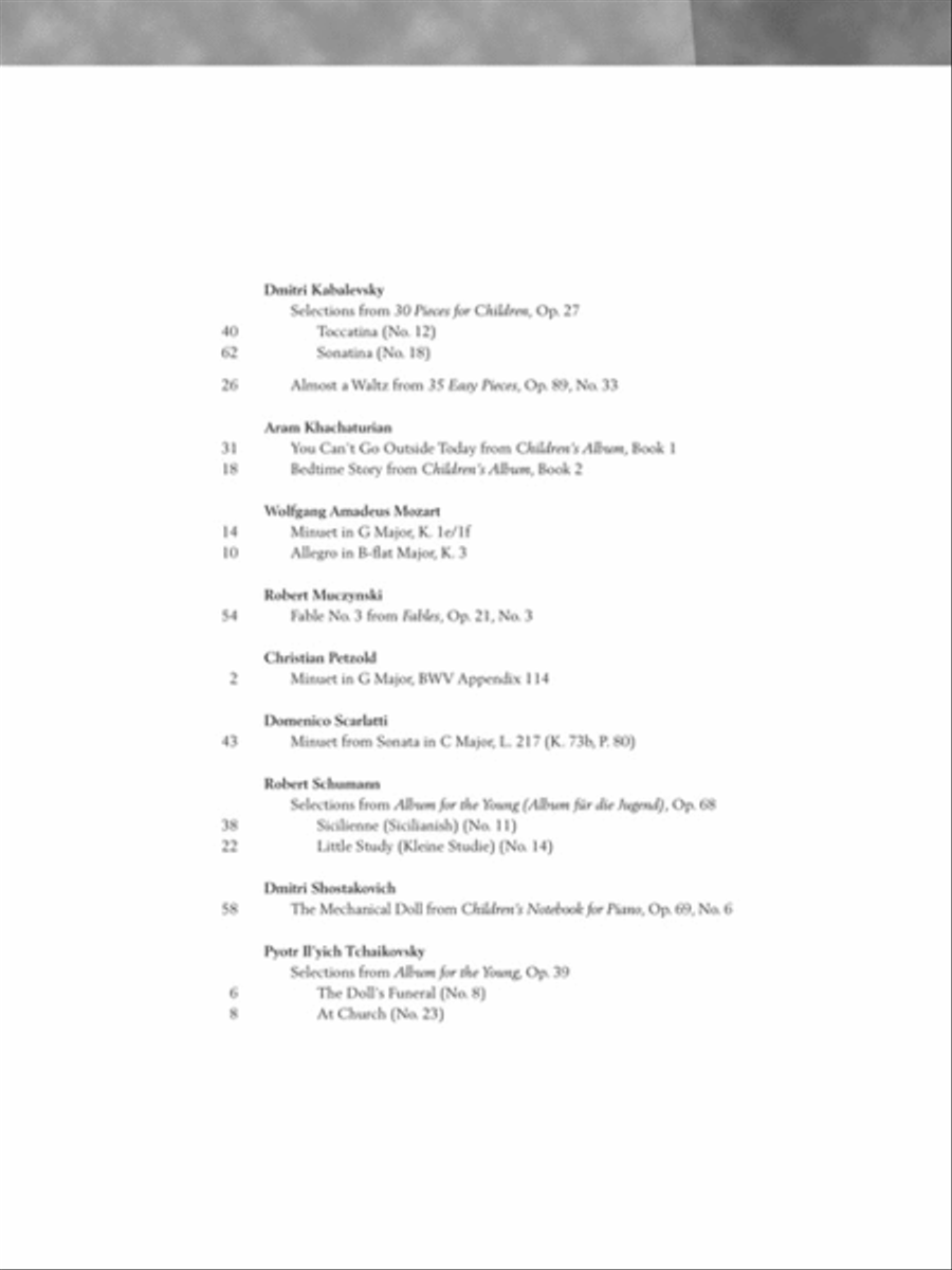 Baroque to Modern: Early Intermediate Level Piano Solo scores gallery preview page 3