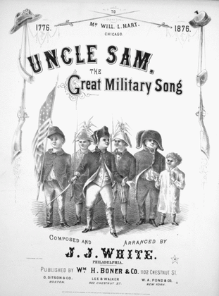 Book cover for Uncle Sam. The Great Military Song