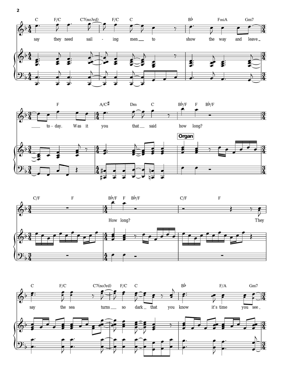 Point Of Know Return Piano, Vocal scores gallery preview page 2