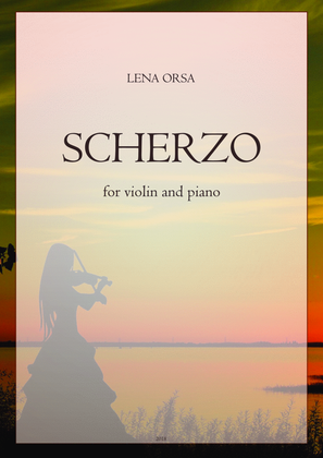 Book cover for Scherzo for violin and piano