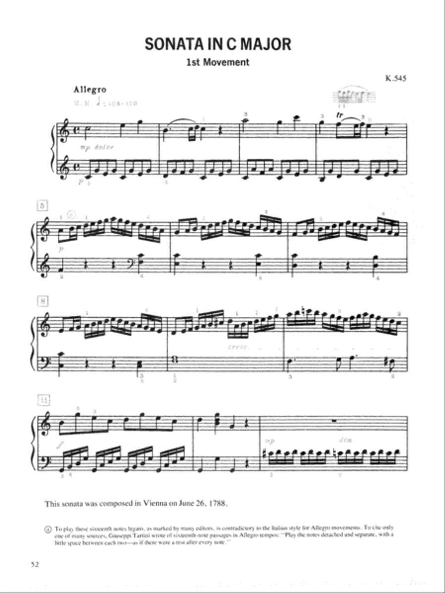 Mozart -- An Introduction to His Keyboard Works Piano Solo scores gallery preview page 6