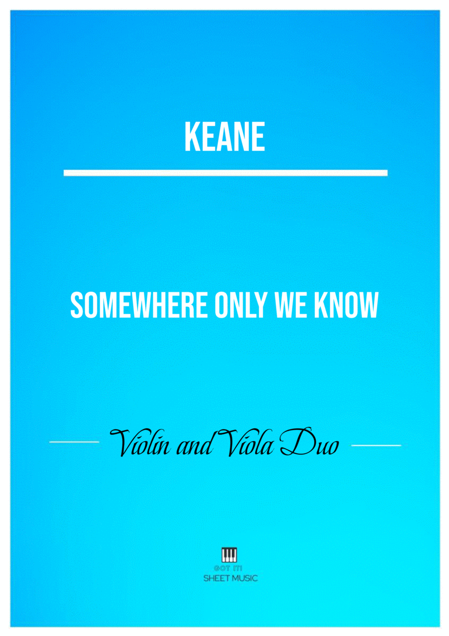Somewhere Only We Know Somewhere Only We Know String Duet scores gallery preview page 1