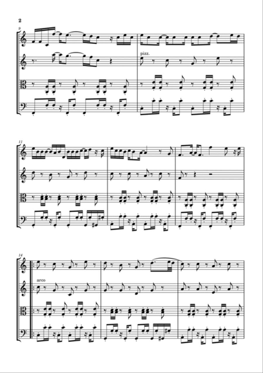I'm Yours String Quartet scores gallery preview page 2