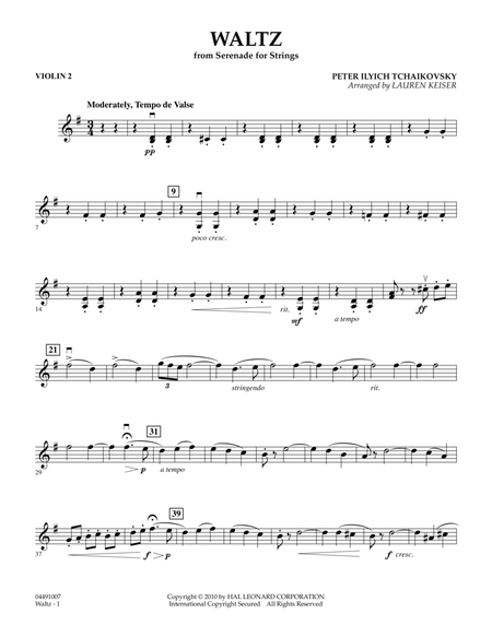 Waltz (from Serenade For Strings) - Violin 2