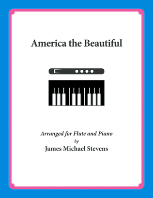 Book cover for America the Beautiful - Flute and Piano